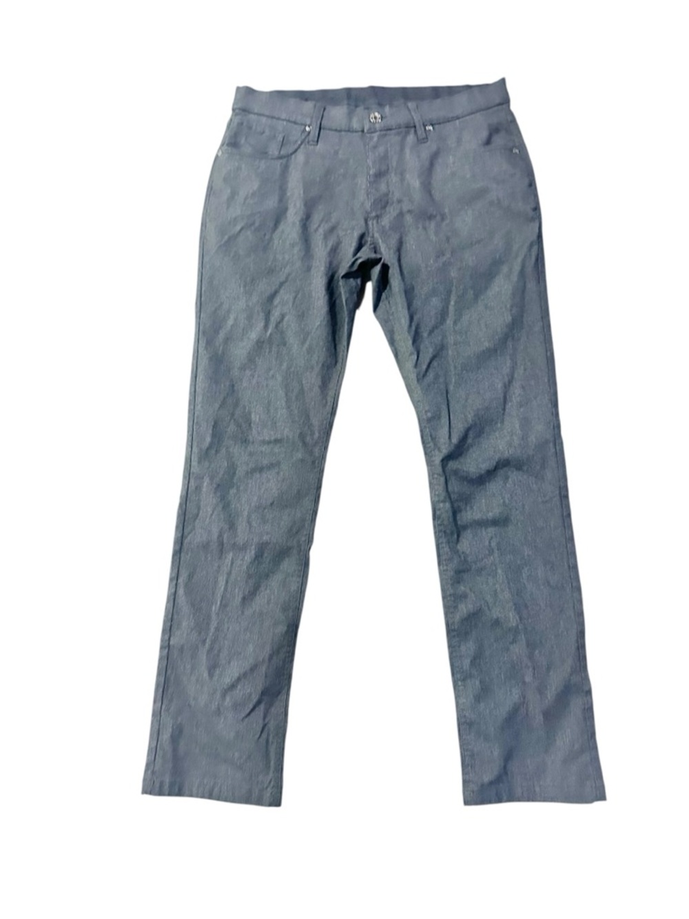 Urban Star Men's Stretch Flat Front Pants in Charcoal - 36 x 32